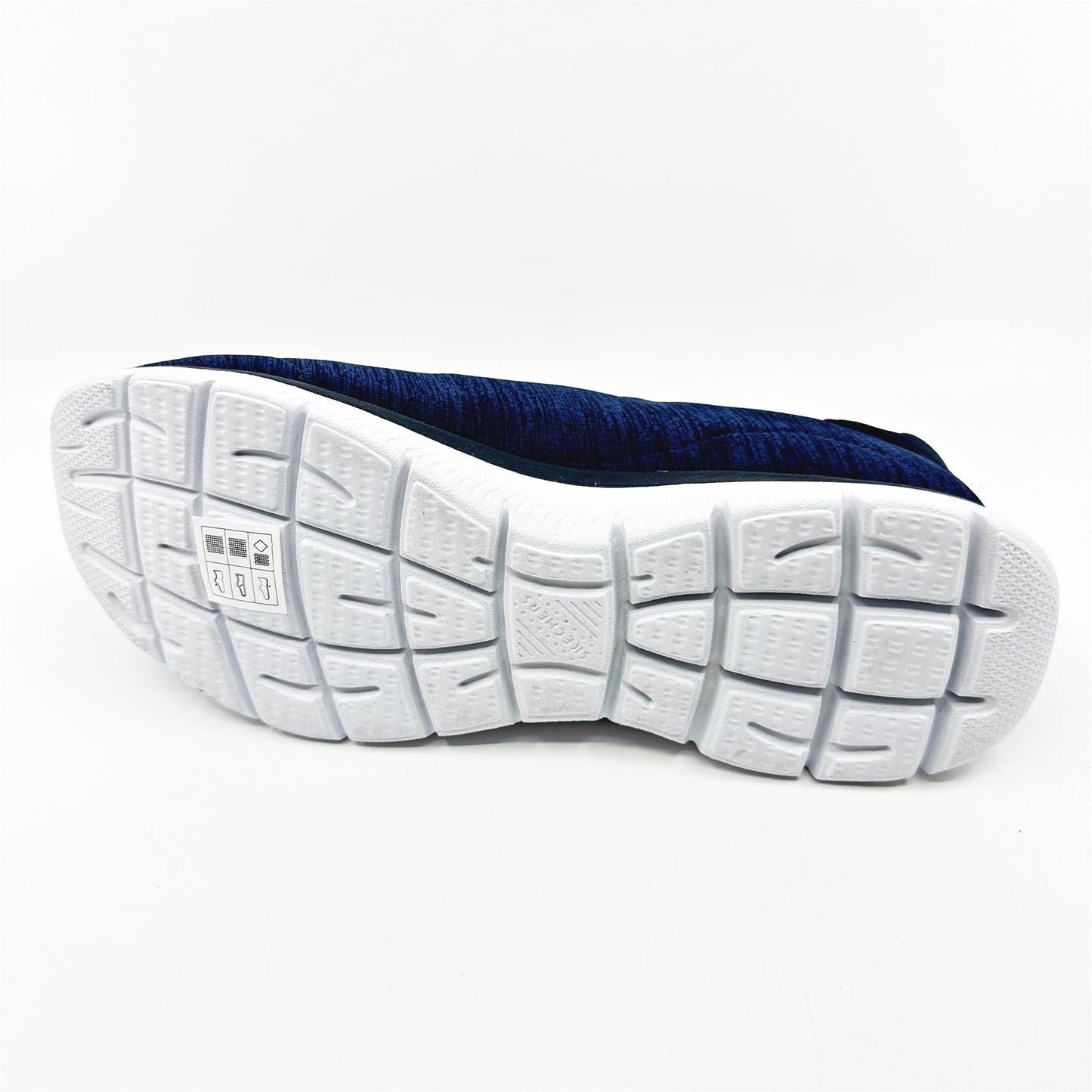 Skechers Summits Fresh Impression Navy Lavender Womens Slip On Sneakers