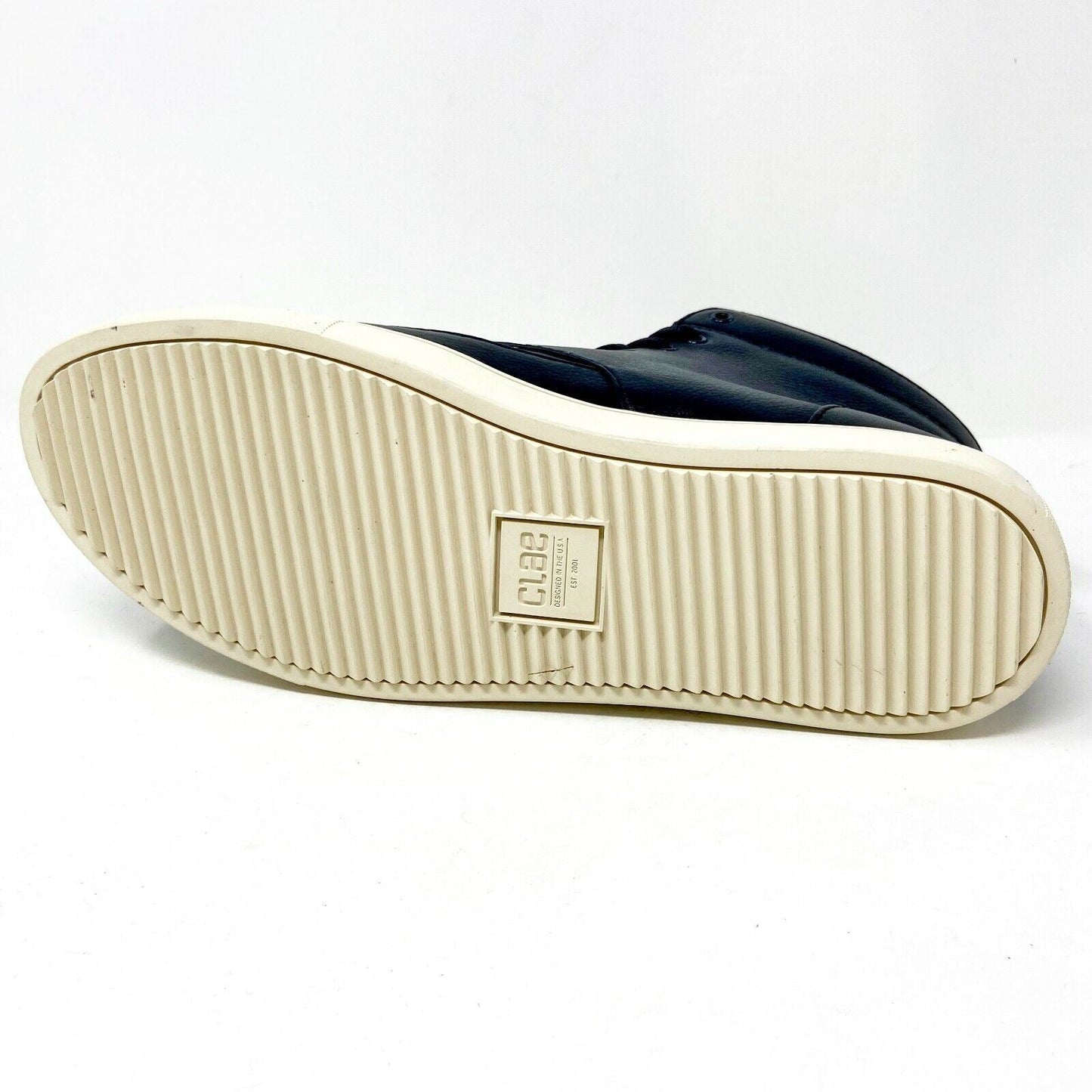 Clae Hamilton SP Deep Navy Tumbled Leather Mens Premium Casual Sneakers