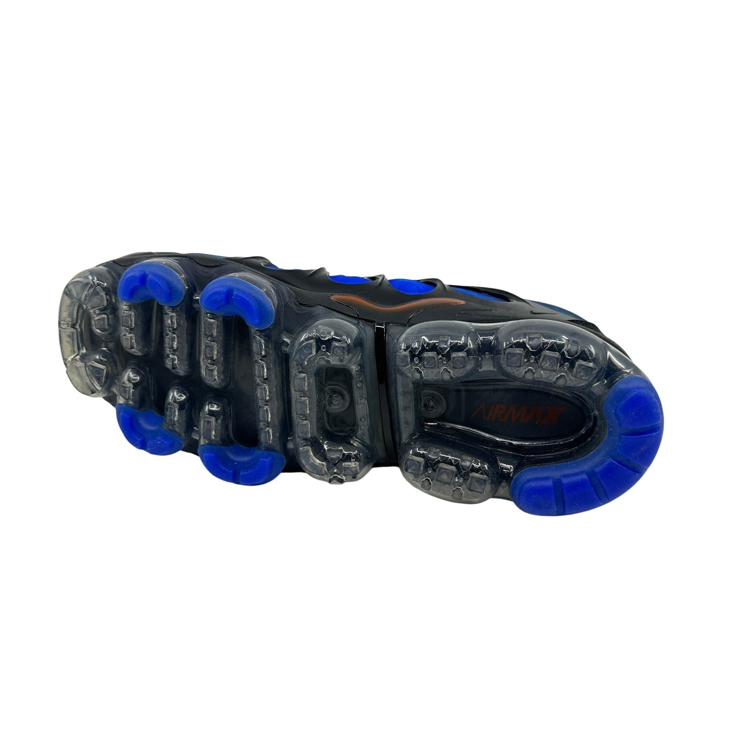 Nike Vapormax Plus Black Bright Crimson Blue Mens Athletic Sneaker