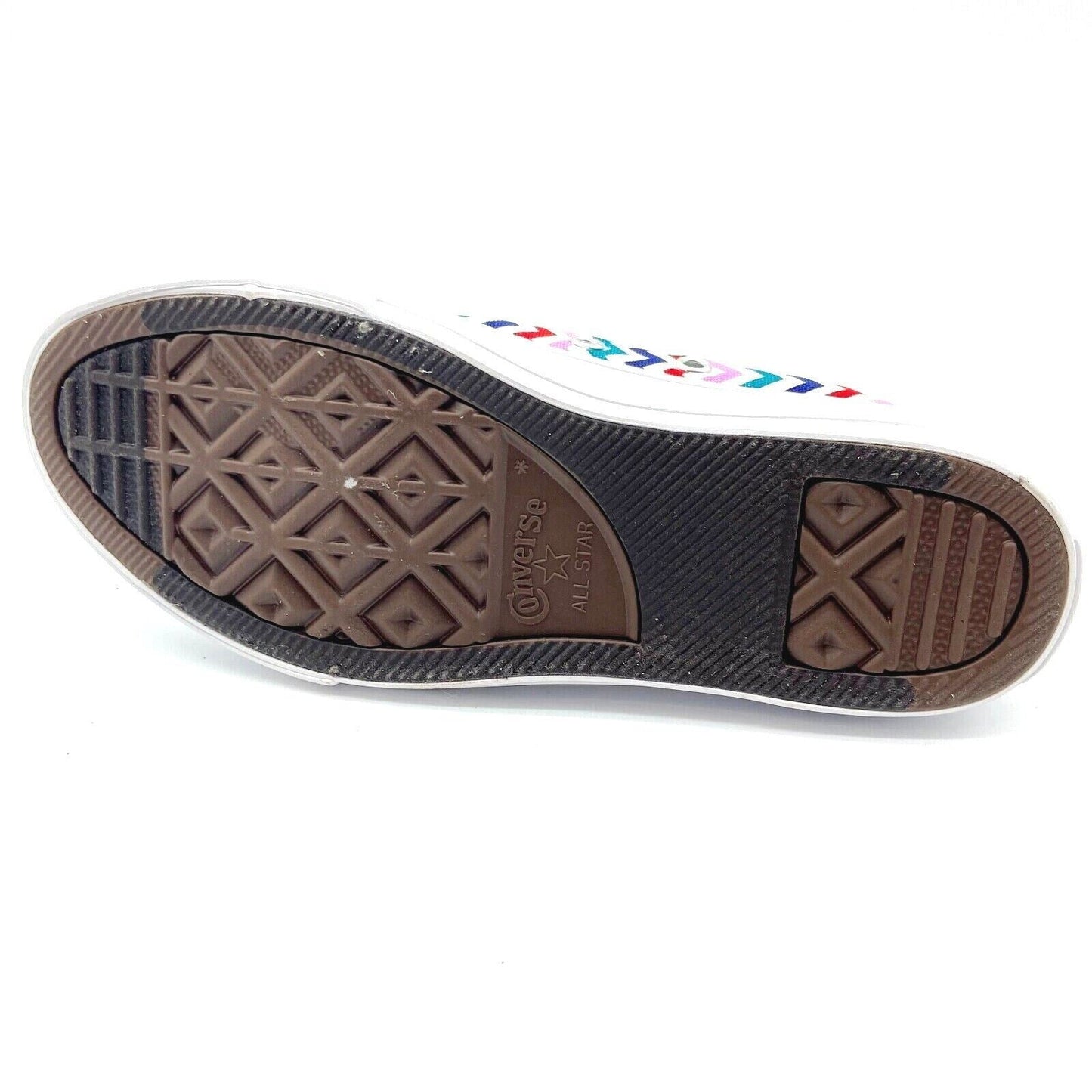Converse CTAS Hi White University Red Zig Zag Kids Girls Casual Shoes 667192F