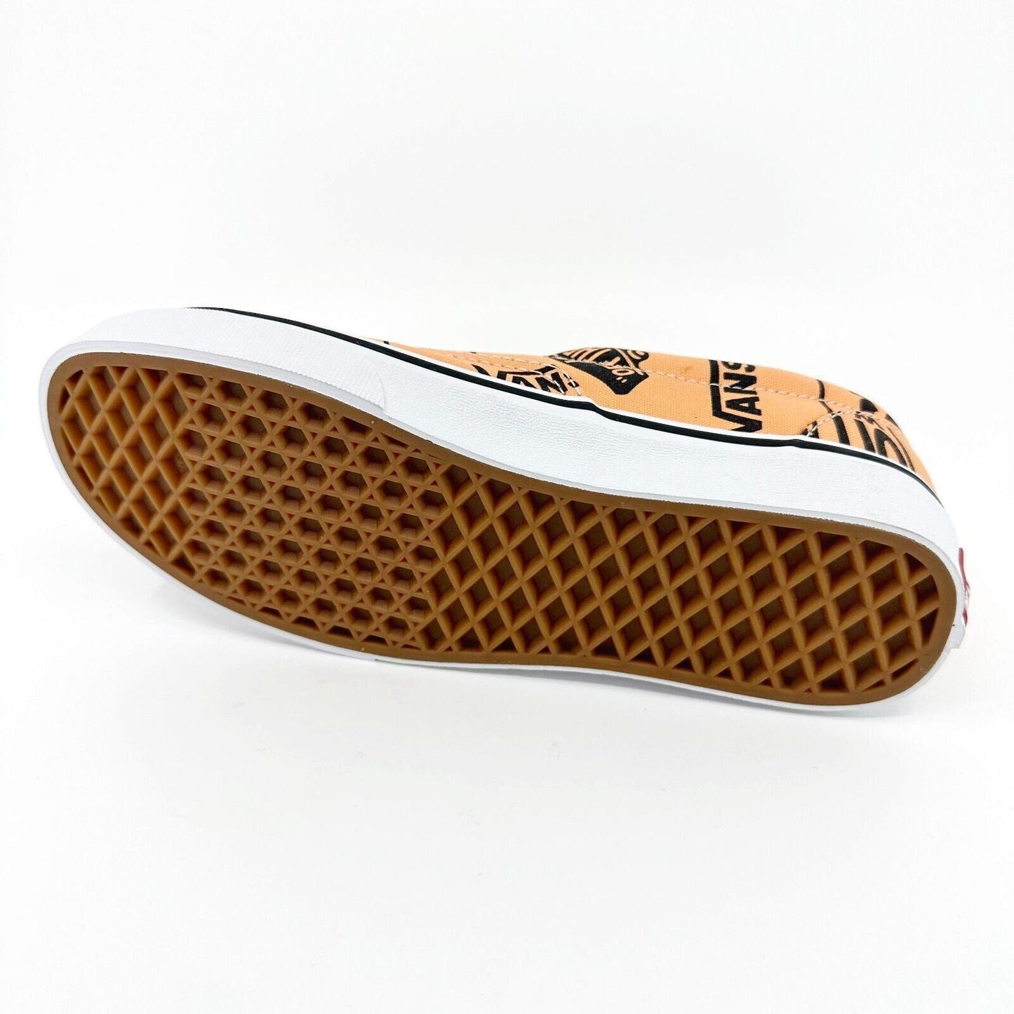 Vans Era Big Logo Off The Wall Tangerine Orange Black Mens Size 6 Sneakers