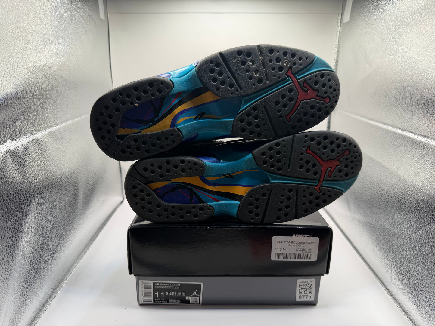 PRE OWNED Jordan 8 Retro Aqua (2025)