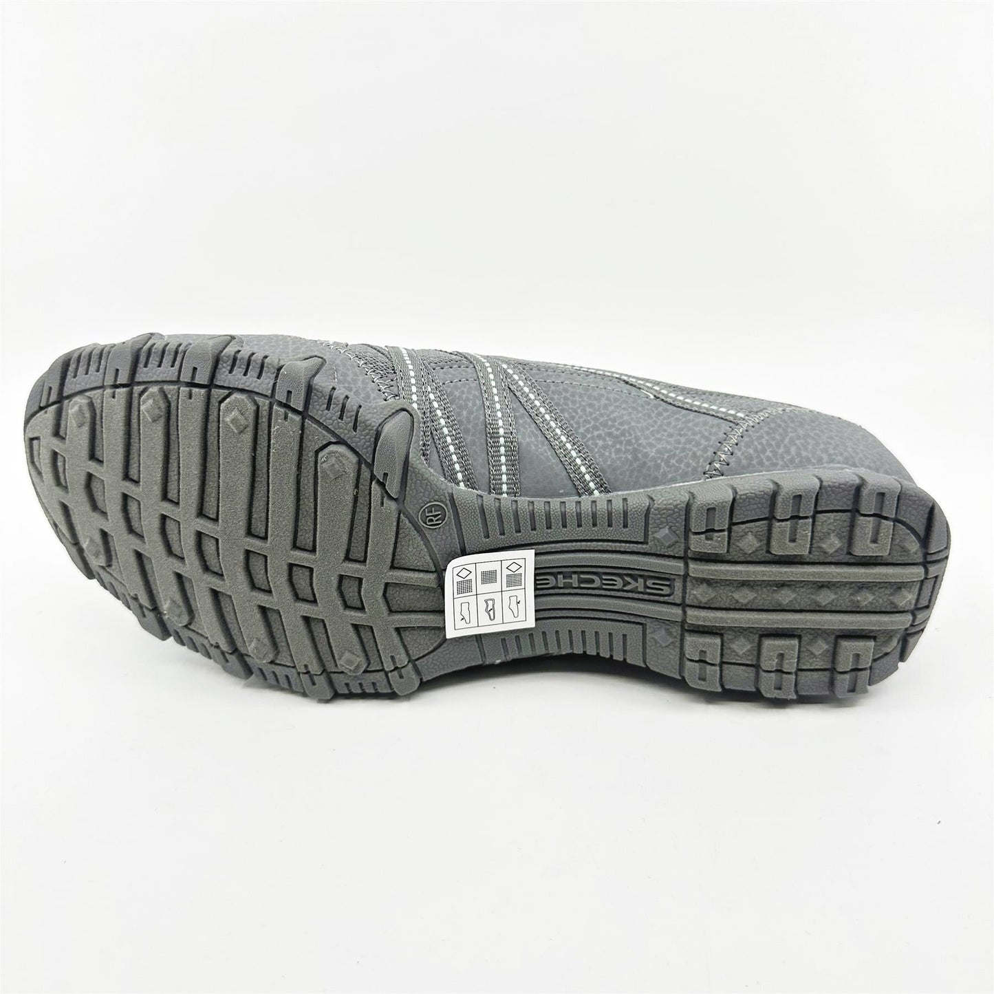 Skechers Bikers Lite Relive Gray Multi Womens Slip On Sneakers