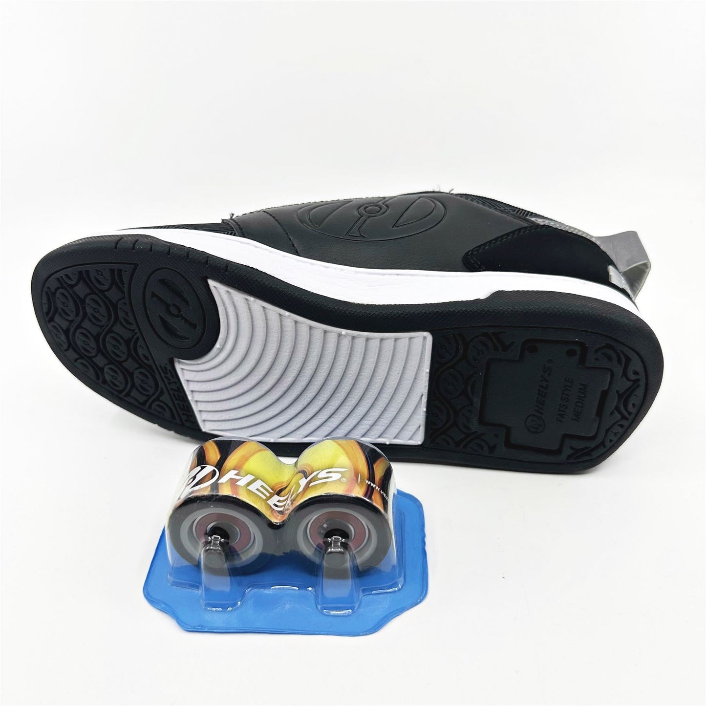 Heelys Voyager Avengers Black Silver Kids Athletic Sneaker