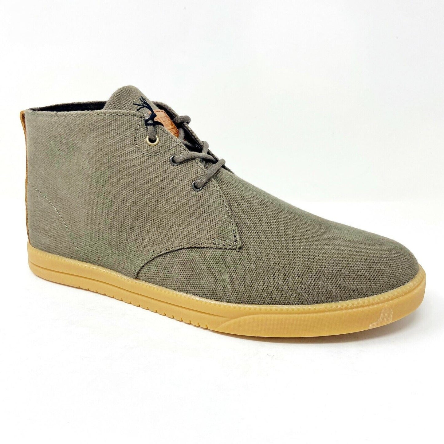 Clae Strayhorn Textile Lichen Beige Canvas Mens Premium Casual Sneakers