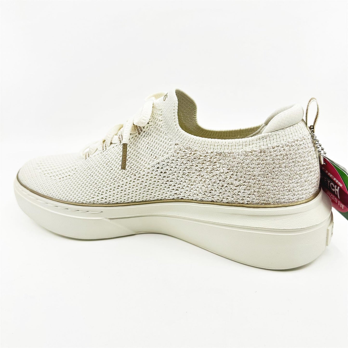Skechers Cordova Classic Sparkling Dust Off White Womens  Athletic Sneakers