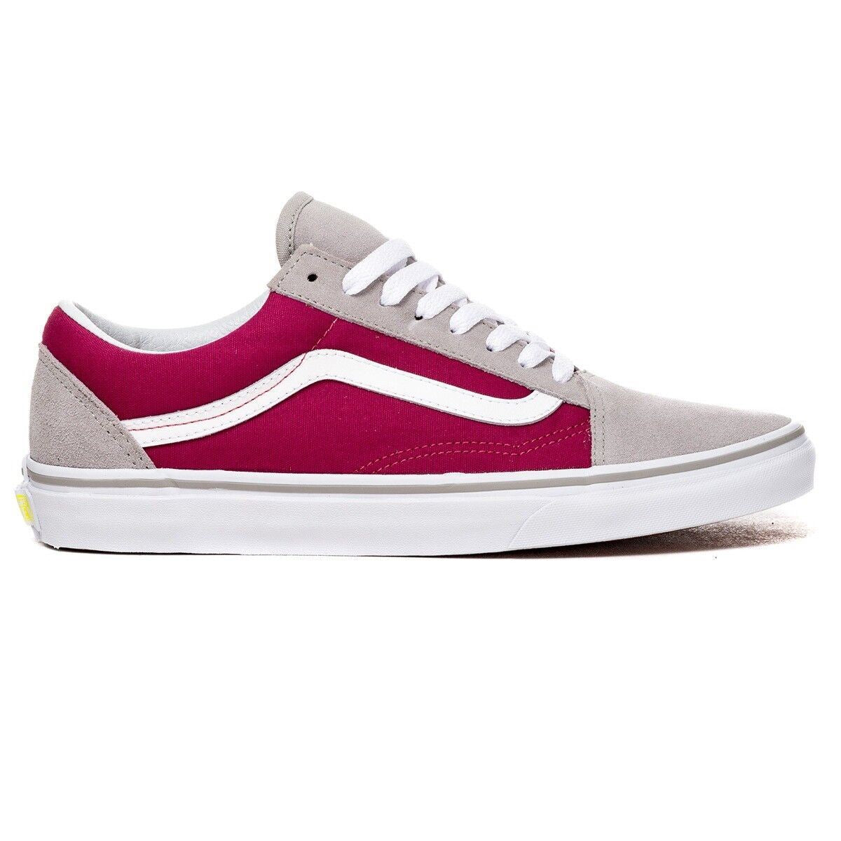 VANS Old Skool Drizzle Sangria Gray Wine Womens Size 5.5 Suede Casual Shoes
