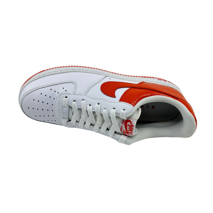 Nike Air Force 1 '07 White Team Orange Mens Athletic Sneaker