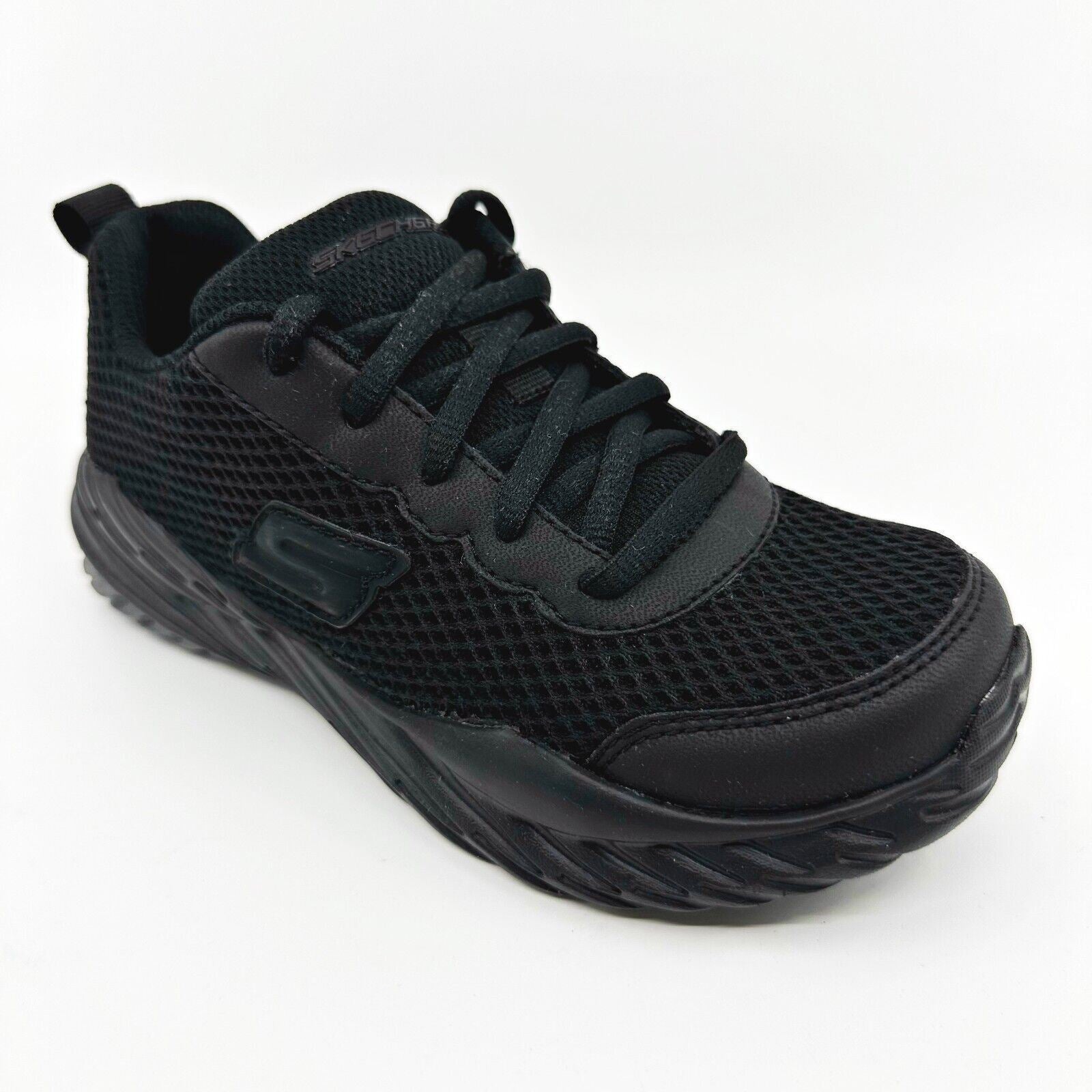 Skechers Nitro Sprint Prozon Black Kids Boys Size 1 Sneakers