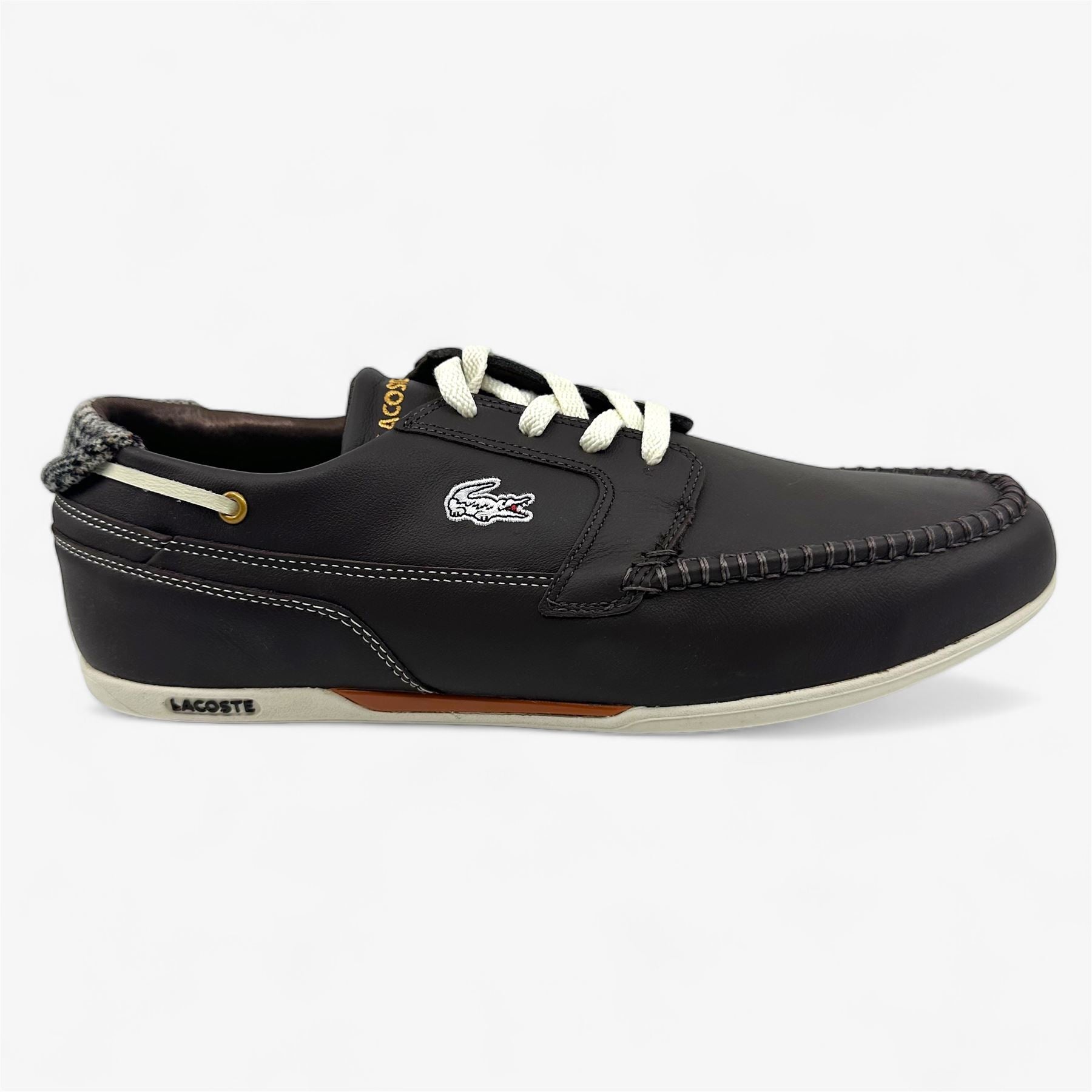 Lacoste Dreyfus CQ 2 US SPM Dark Brown Off White Mens Size 13 Casual Sneaker