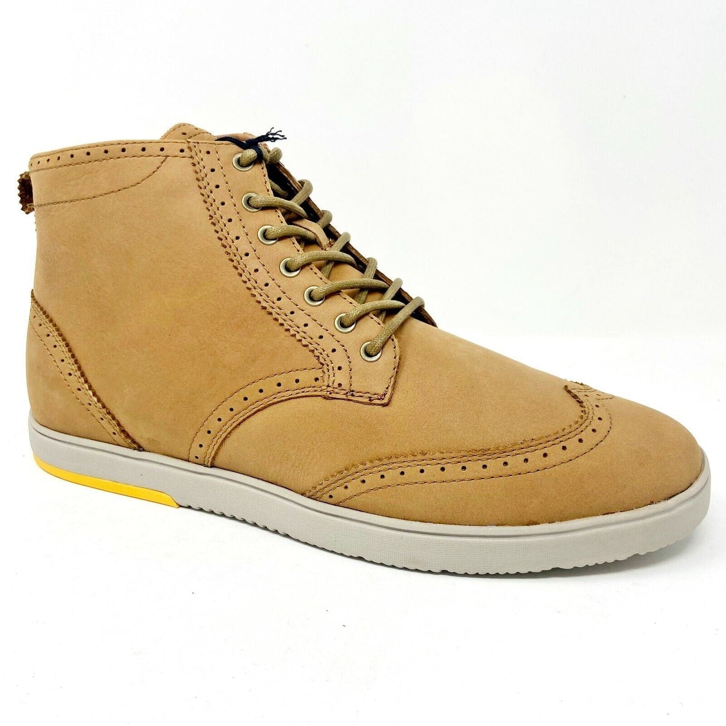 Clae Oscar Grizzly Leather Mens Size 10.5 Casual Mid Sneakers