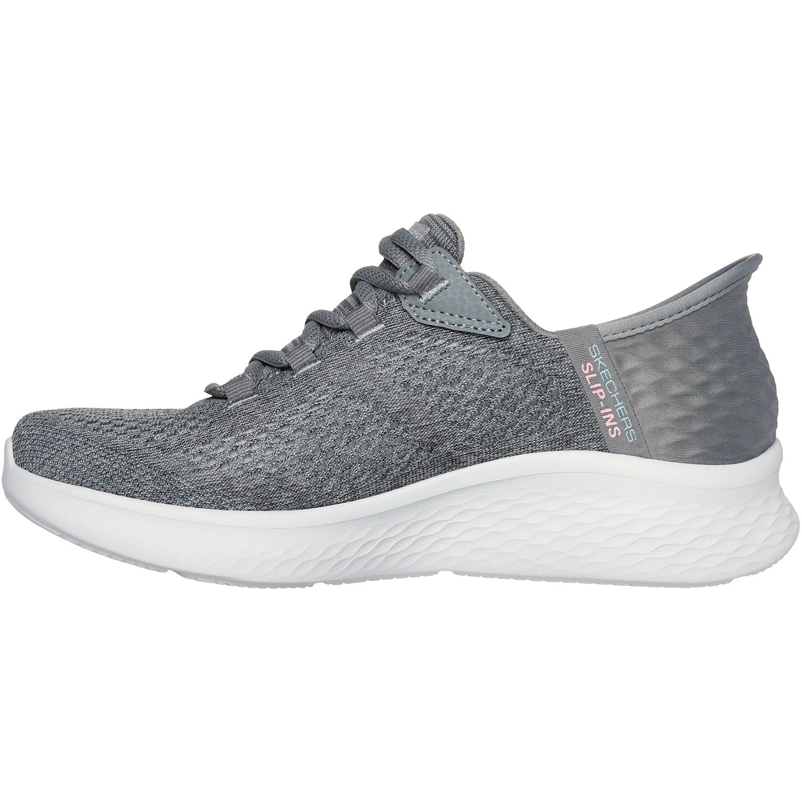 Women's Wide Fit Skechers 150012 Slip-ins Skech Lite Pro Natural Trainers