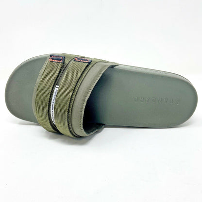 STNDRD Standard Los Angeles Monaco Double Strap Olive Mens Slide Sandals