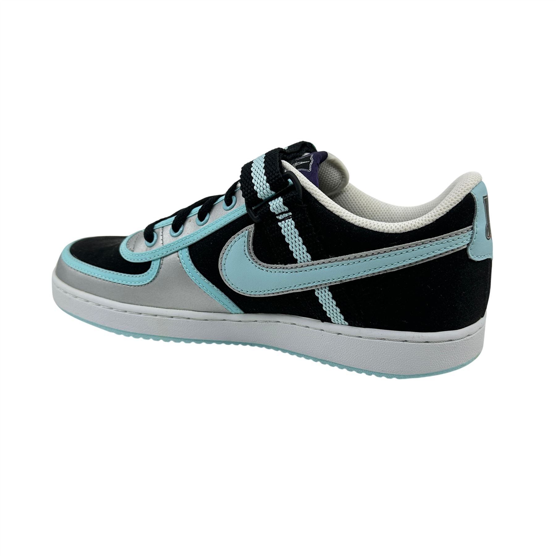 Nike Vandal Low Black Glacier Blue Silver Mens Athletic Sneaker