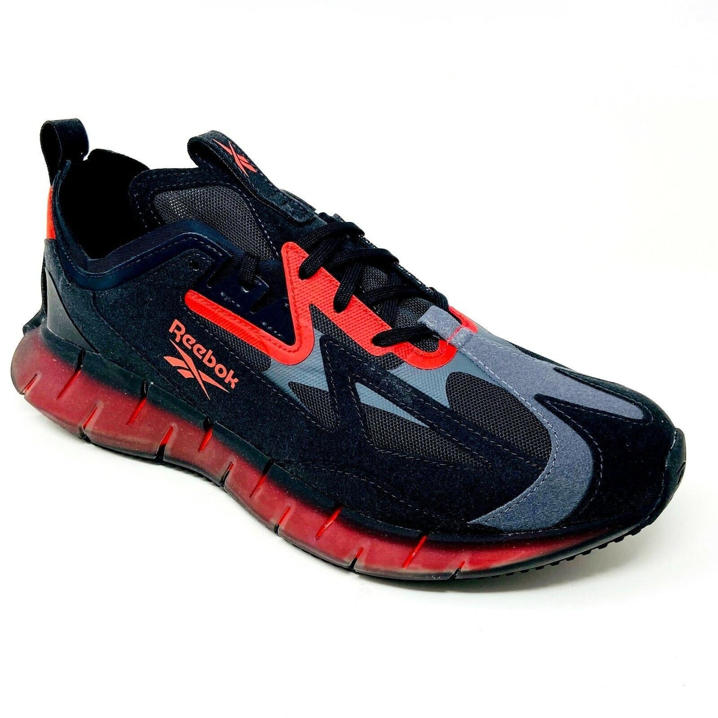 Reebok Zig Kinetica Concept Type 2 Black Red Mens Running Sneakers FW5734