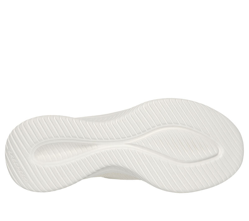Women's Wide Fit Skechers 149710 Slip-ins Ultra Flex 3.0 Brilliant Trainers - Natural