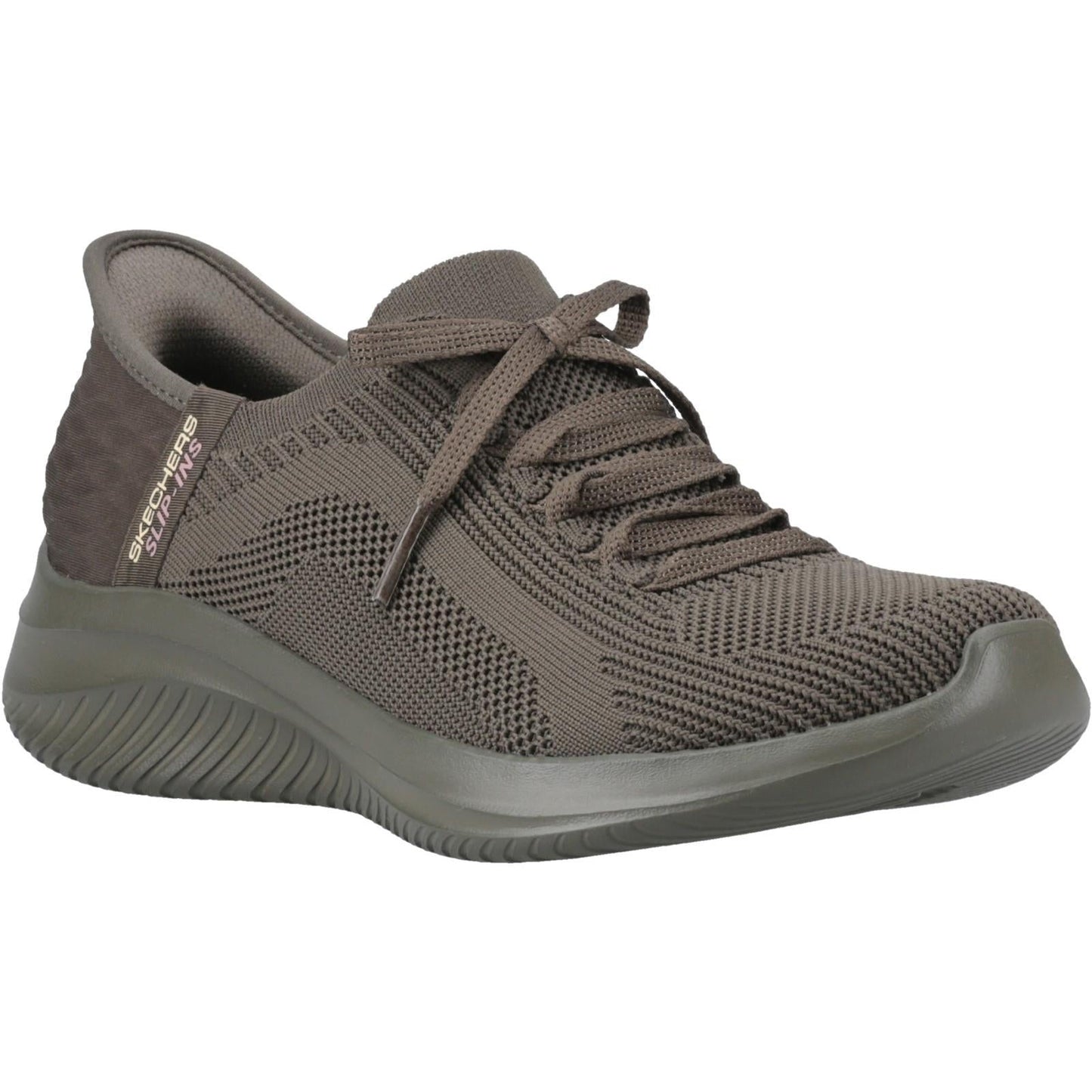 Women's Wide Fit Skechers 150447 Slip-ins Ultra Flex 3.0 Pure Color Trainers
