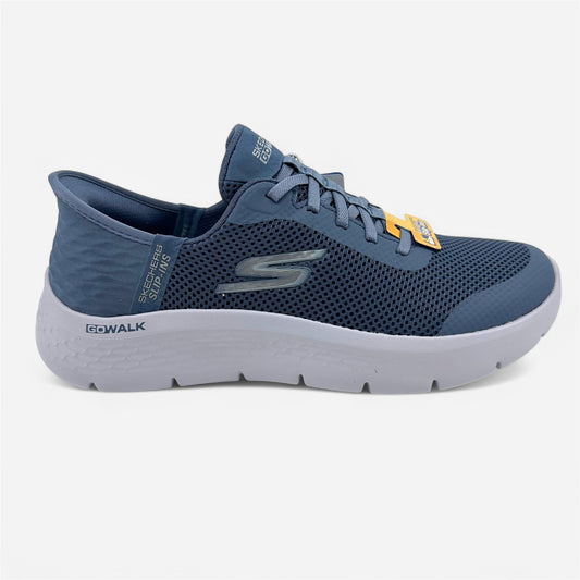 Skechers Go Walk Flex Grand Entry Blue Womens Athletic Sneaker