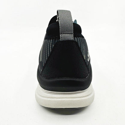 Skechers D'Lux Walker Boundless Black White Mens Size 7 Slip On Sneakers