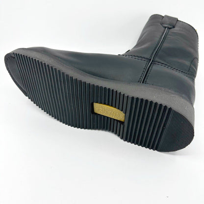Bonanza 10" Wellington Goodyear Welt Black Leather Mens Steel Toe Boots BAT102