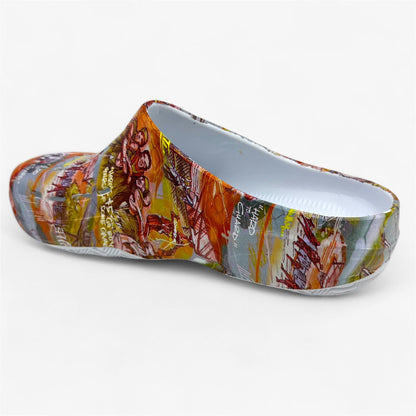 AND1 Bodega Clog Orange Multicolor Mens Casual Clog