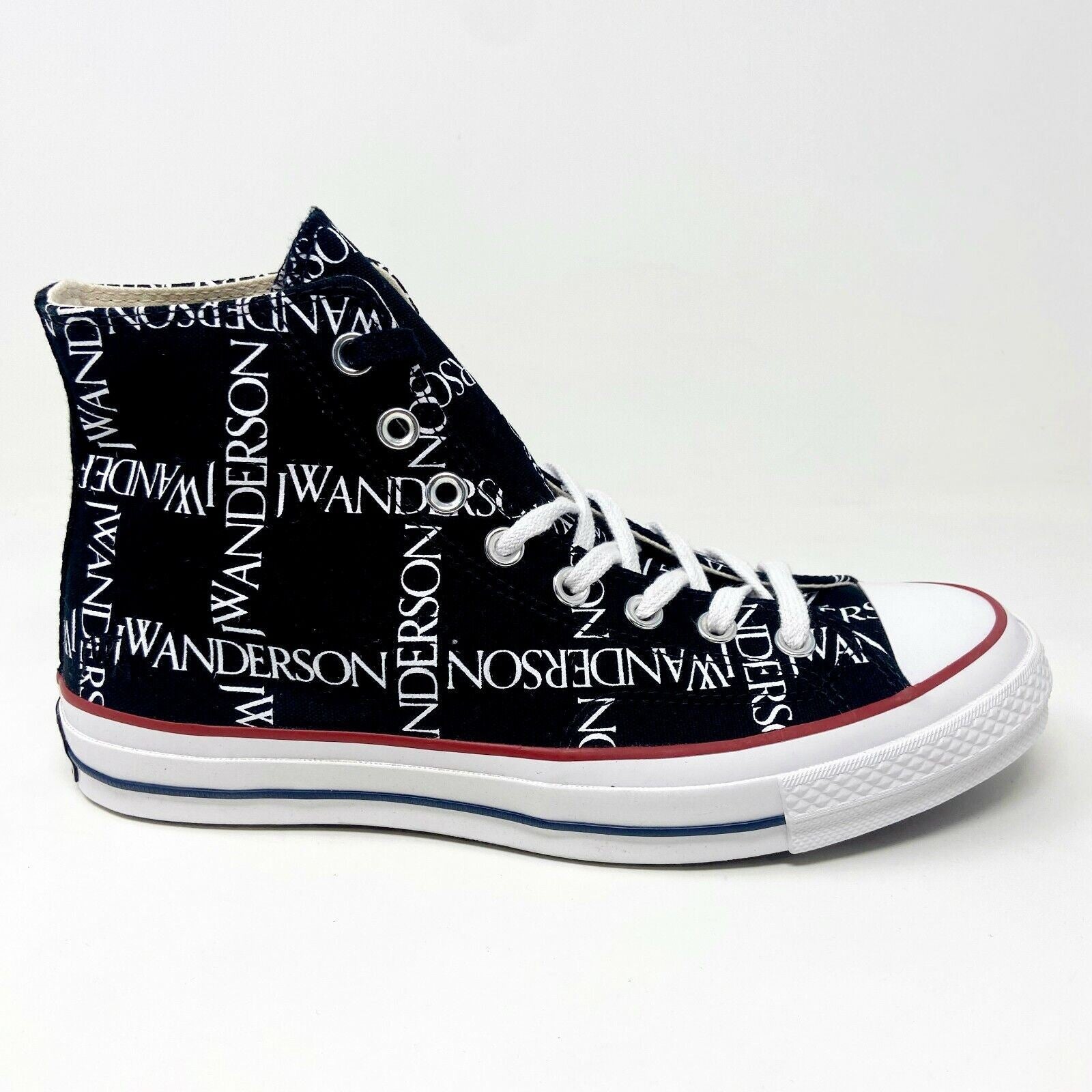 Converse Chuck 70 Hi x JW Anderson Black White Insign Womens Sneakers 160807C