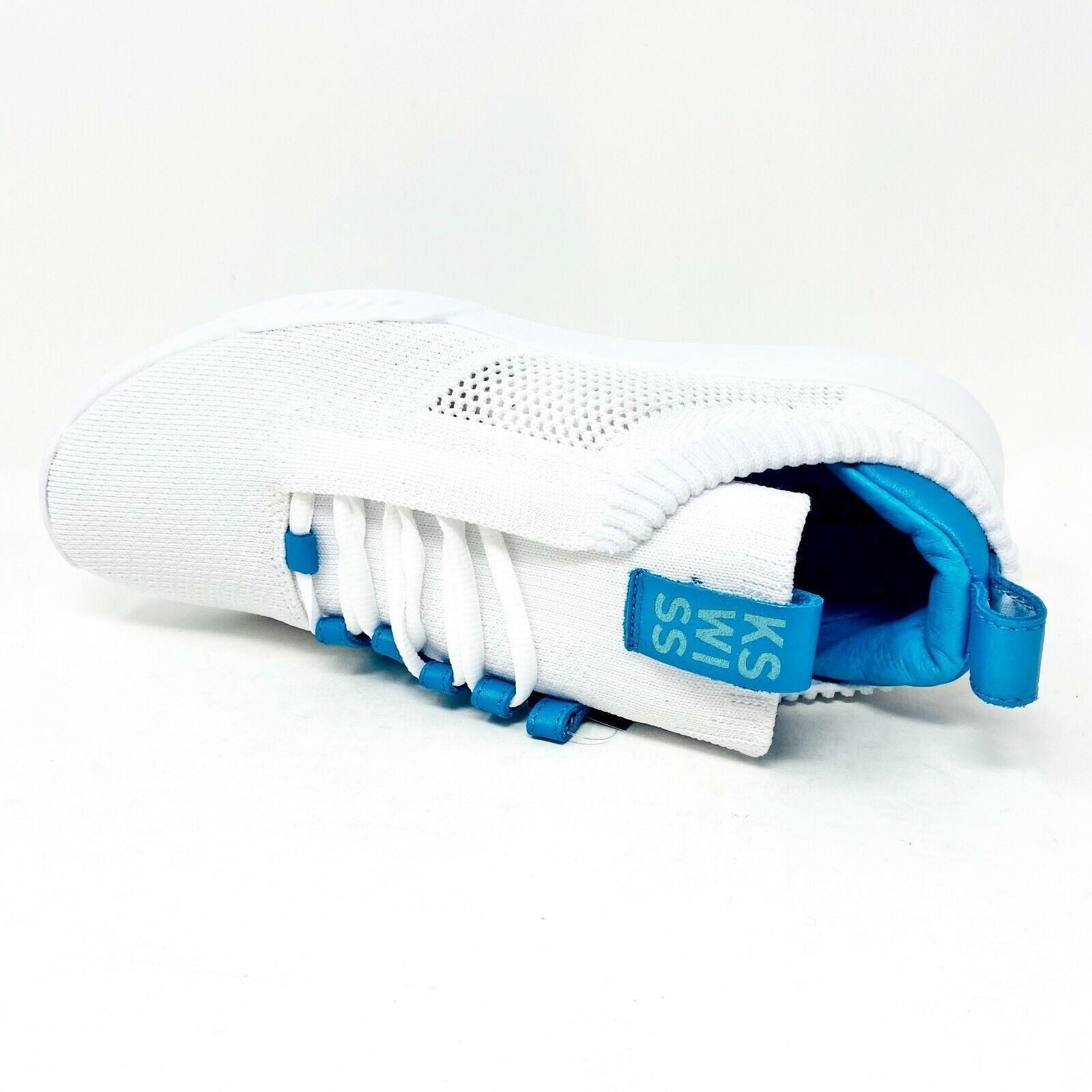 K-Swiss Gen K Icon Knit White Blue Moon Womens Athletic Sneakers 95578 192