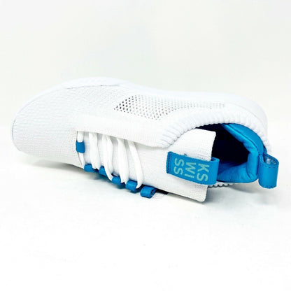 K-Swiss Gen K Icon Knit White Blue Moon Womens Athletic Sneakers 95578 192