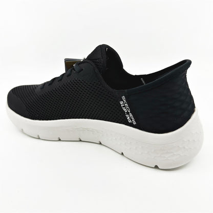 Skechers Go Walk Flex Grand Entry Black White Womens Athletic Sneaker