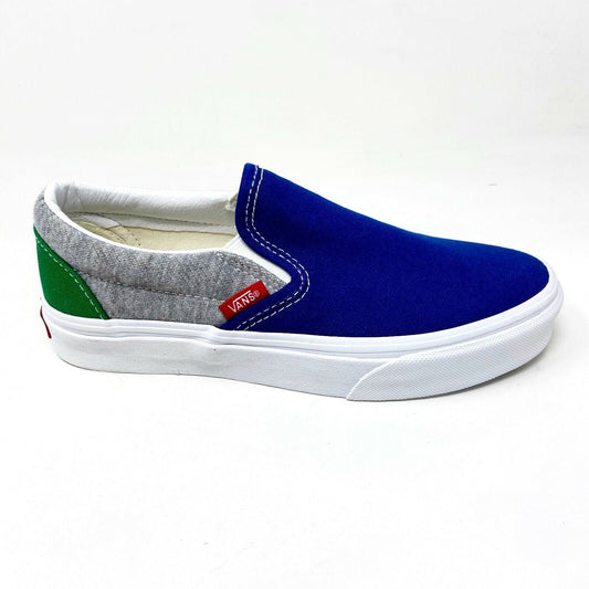 Vans Classic Slip On Coastal Grey True White Womens Size 6