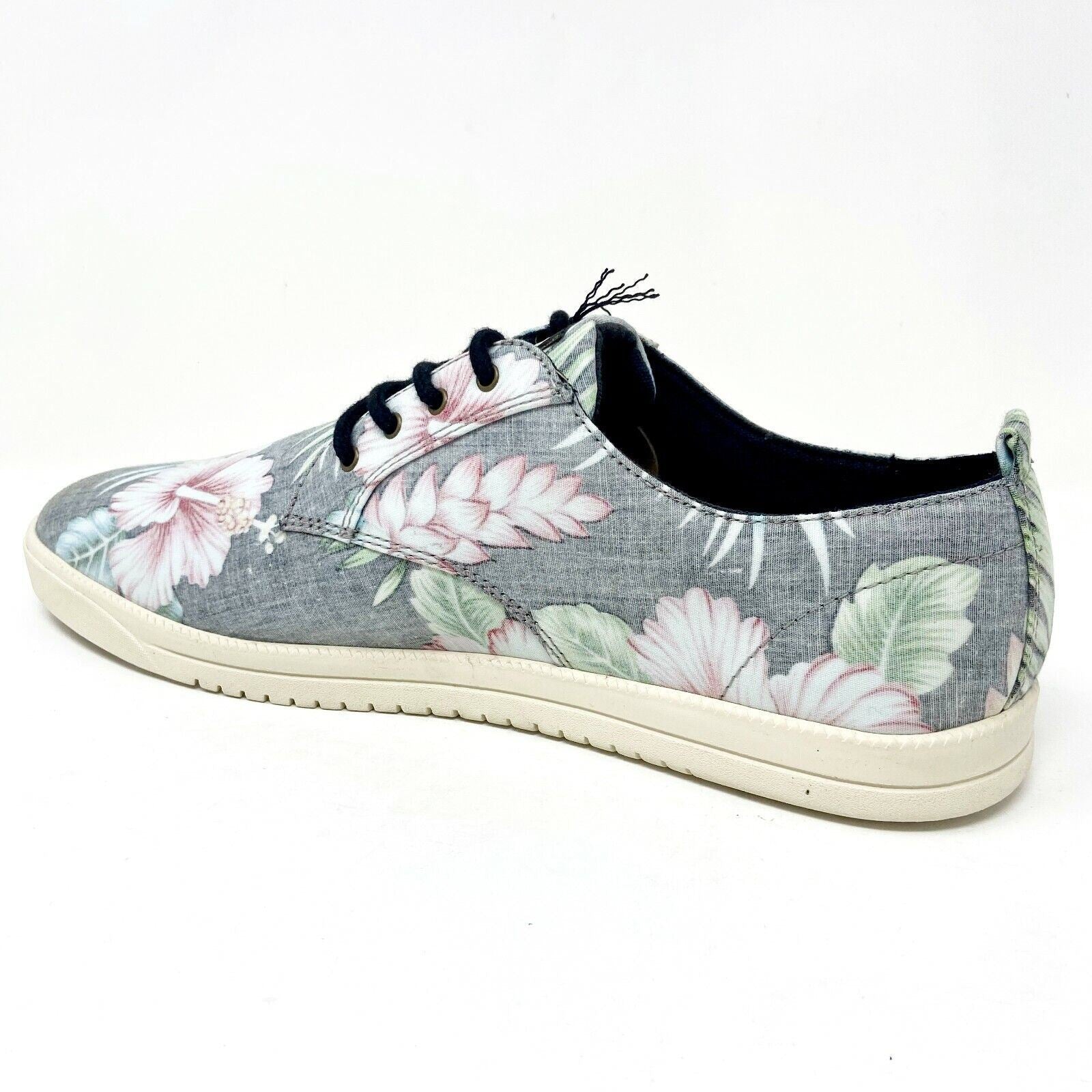 Clae Ellington Textile Black Floral Hawaiian Canvas Mens Premium Casual Sneakers