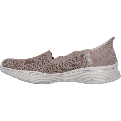 Women's Wide Fit Skechers 158980 Slip-ins Seager Believe It Shoes