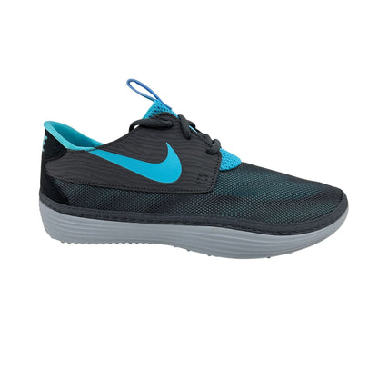 Nike Solarsoft Moccasin Iron Ore Polarized Blue Mens Athletic Sneaker