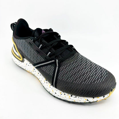 Adidas Solarthon Boost Black Gold Mens Spikeless Golf Shoes FZ1024