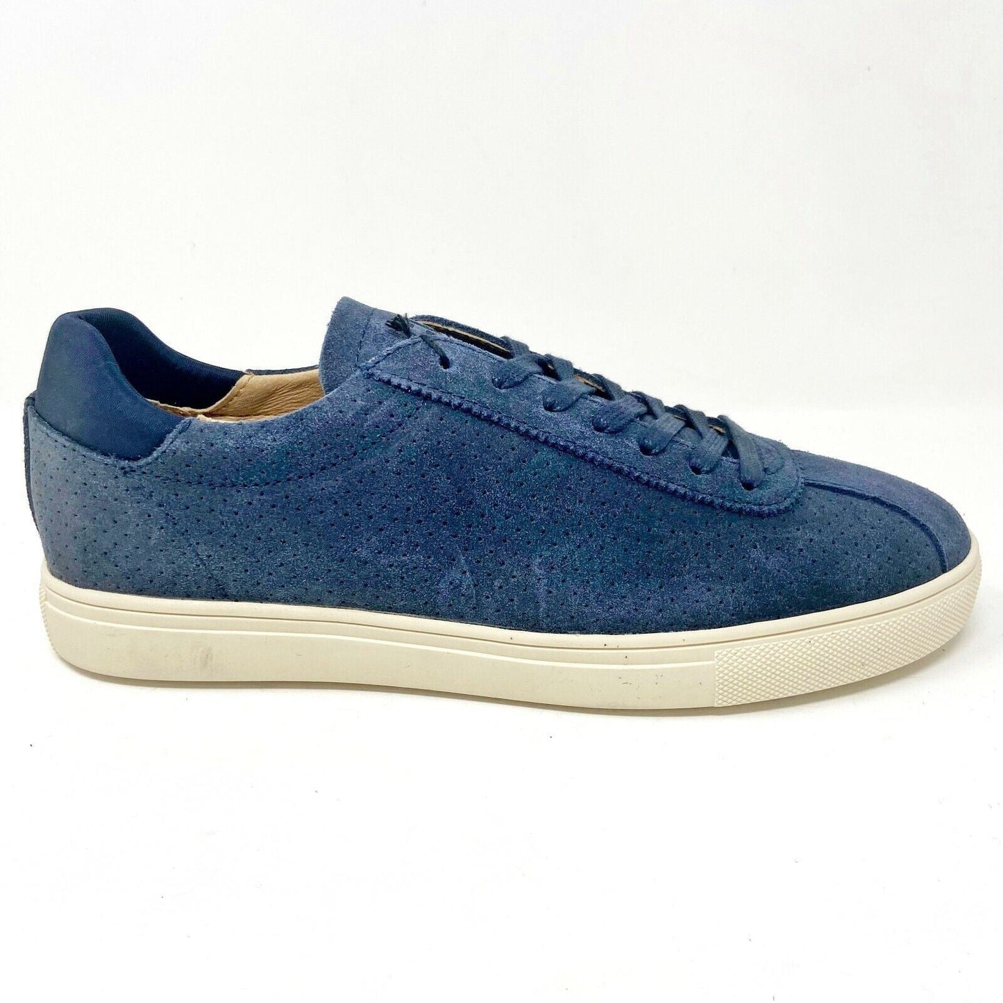 Clae Noah Deep Navy Waxed Suede Mens Premium Casual Sneakers