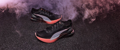 Puma Womens Deviate Nitro Elite Carbon  - Puma Black-Carnation Pink