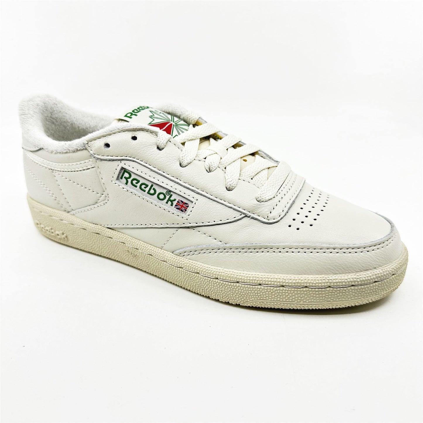 Reebok Club C 85 Vintage Chalk Alabaster Green Womens Athletic Sneaker