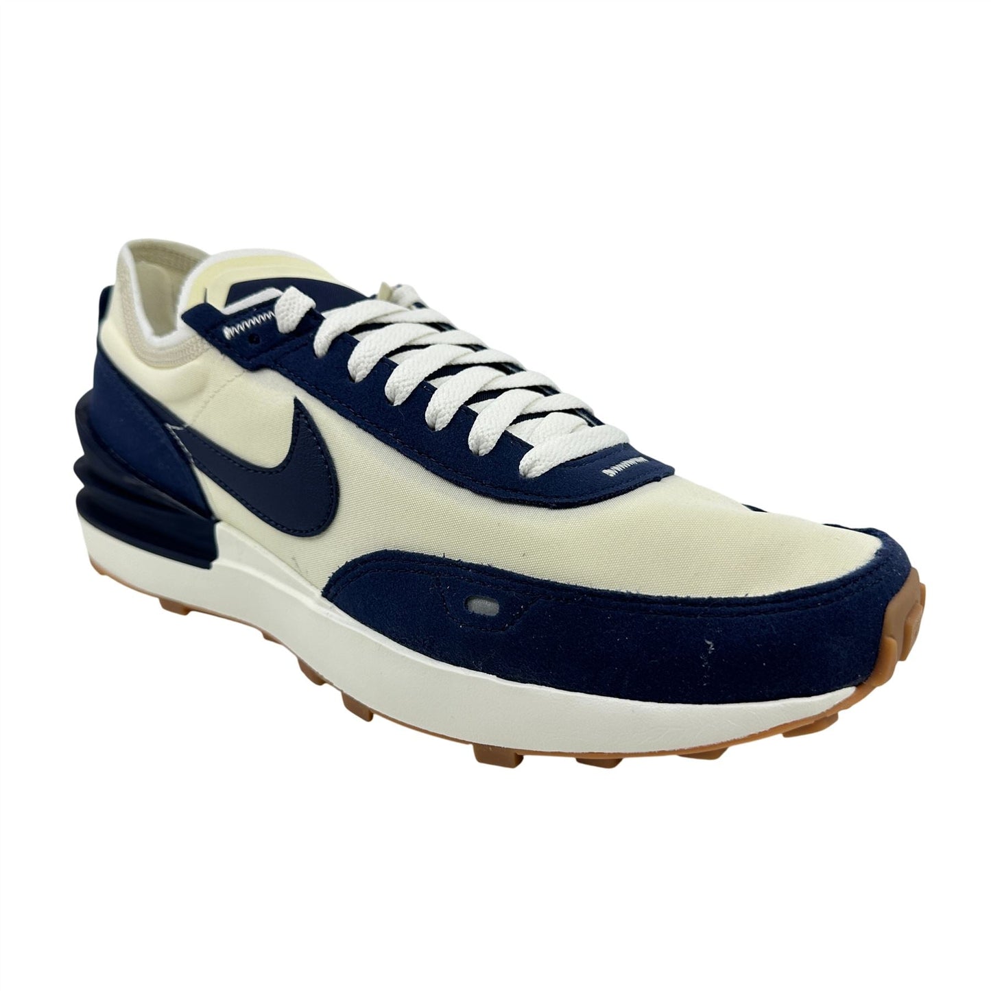 Nike Waffle One SE Coconut Milk Midnight Navy Mens Athletic Sneaker