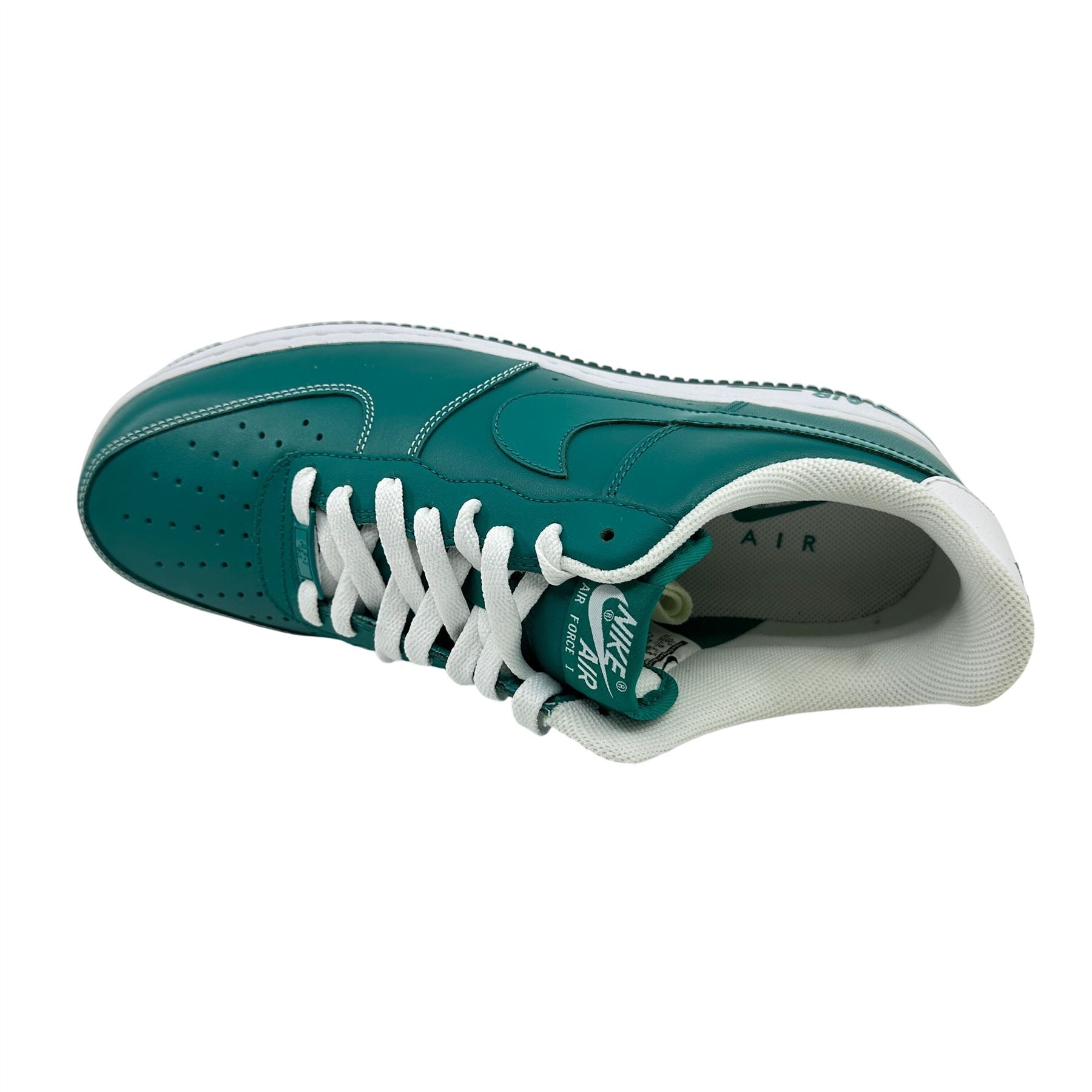 Nike Air Force 1 Lush Teal White Mens Athletic Sneaker