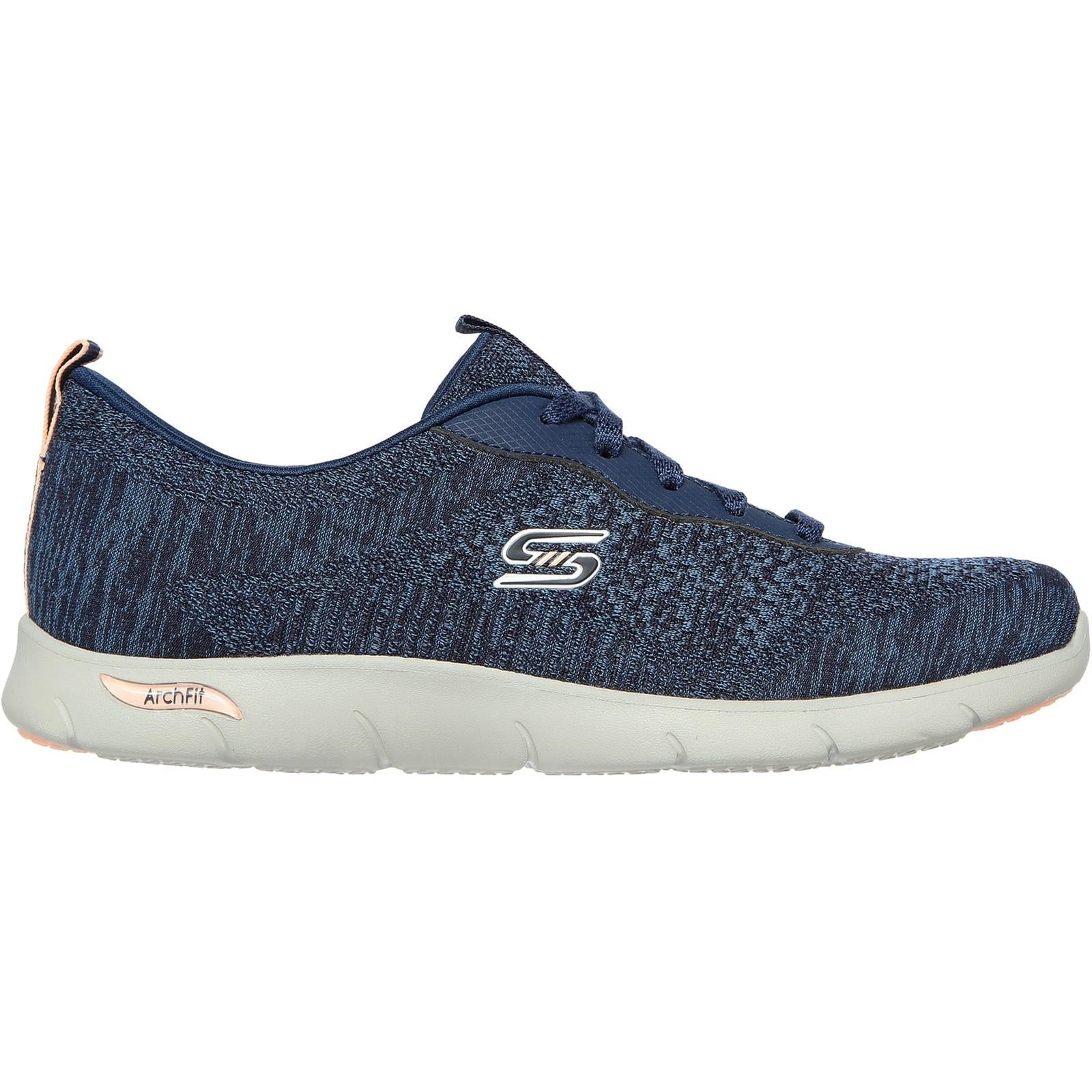Womens Wide Fit Skechers 104272 Arch Fit Refine Shoes