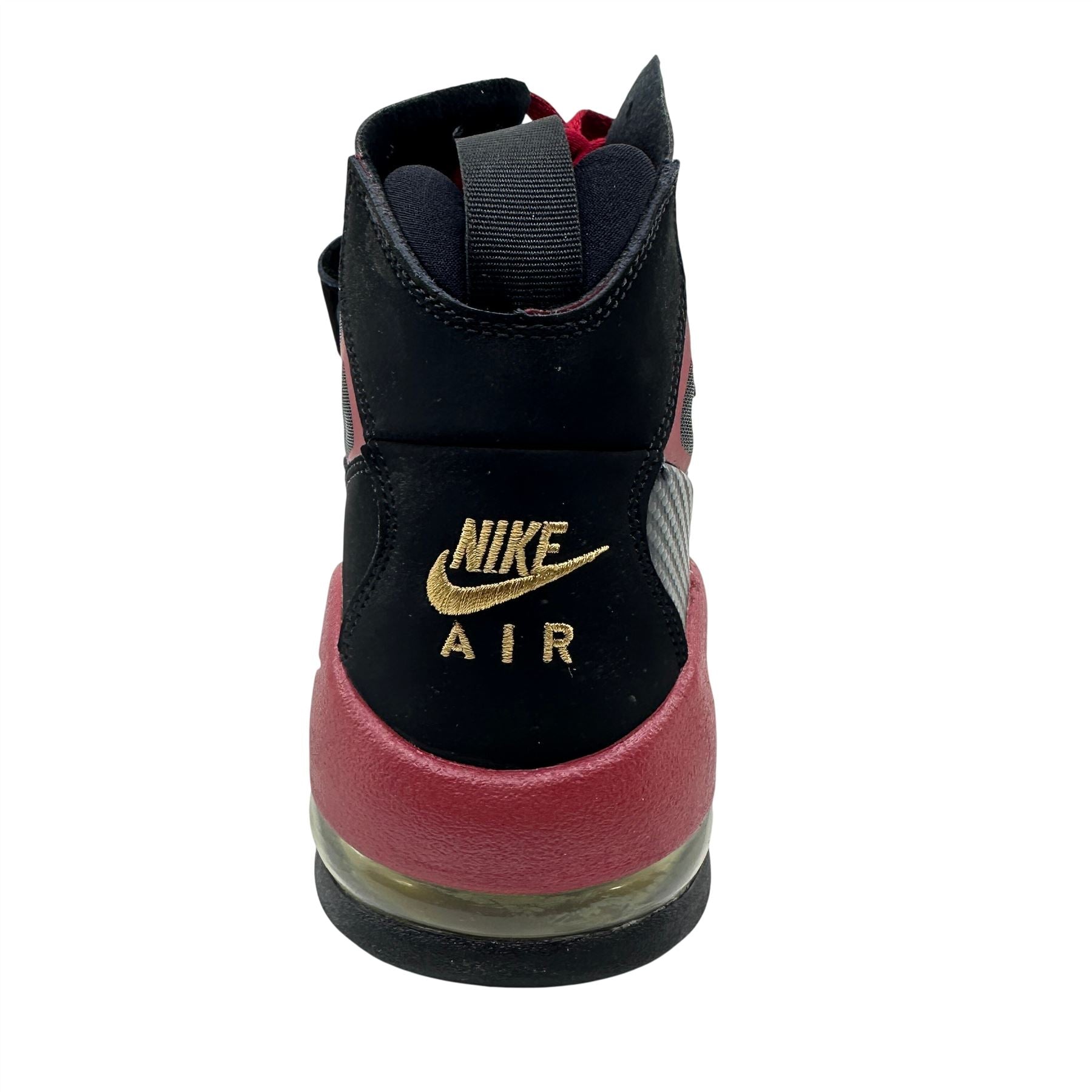 Nike Air Max Express Black Metallic Gold Red Mens Size 11.5 Athletic Sneaker