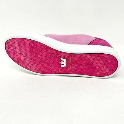 Supra York Low Pink Fade White Mens Size 5 Skateboard Sneakers 58228 693