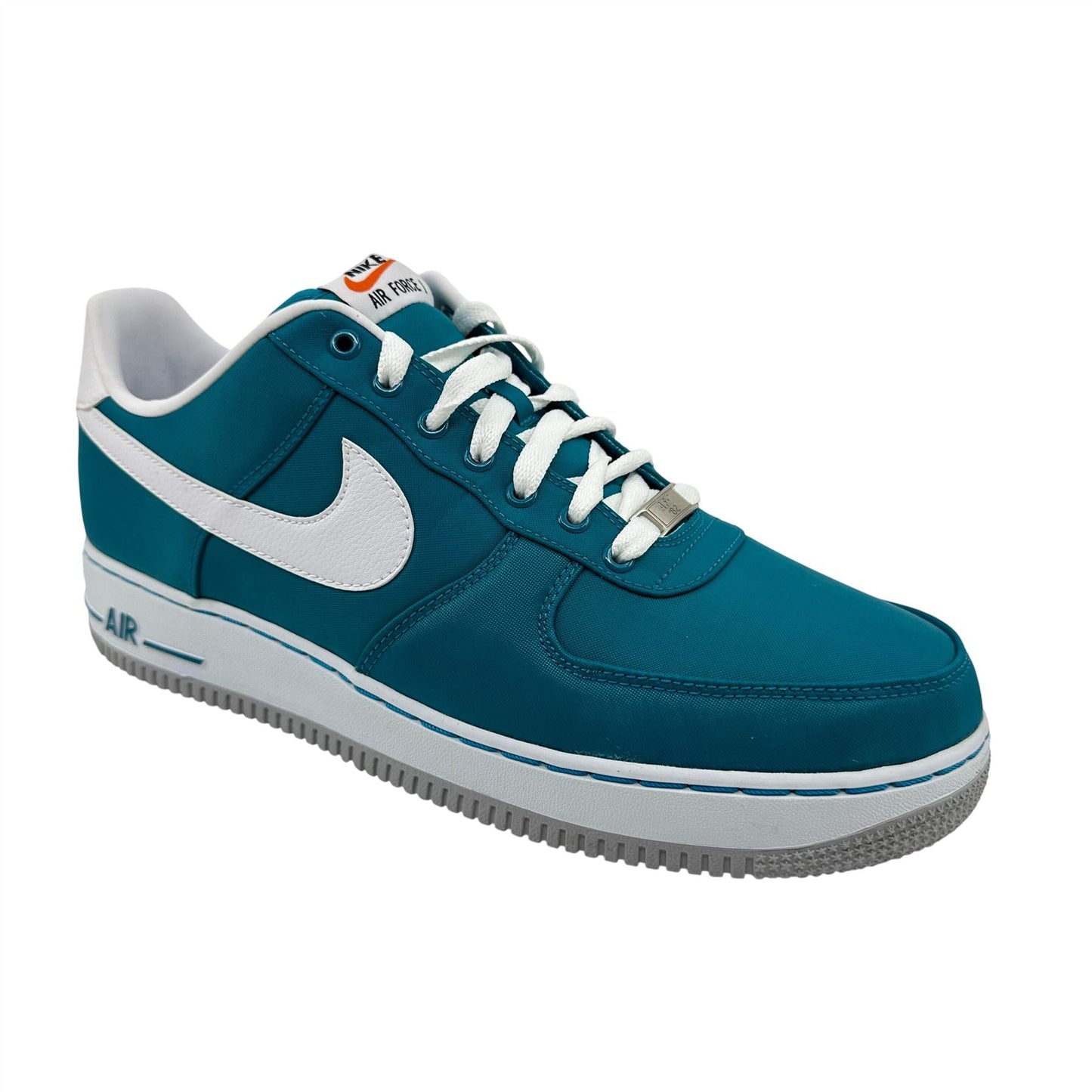 Nike Air Force 1 Tropical Teal Grey Mens Athletic Sneaker