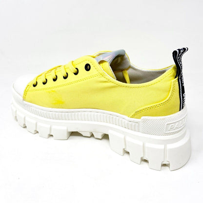 Palladium Revolt LO TX Aurora Yellow White Womens Platform Boots 97243 724