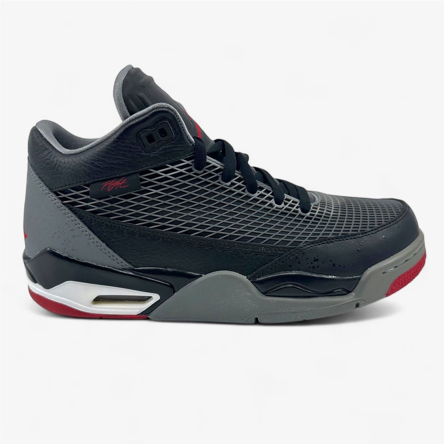 Jordan Flight Club 80's Black Gym Red Cool Grey White Mens Size 9 Sneaker