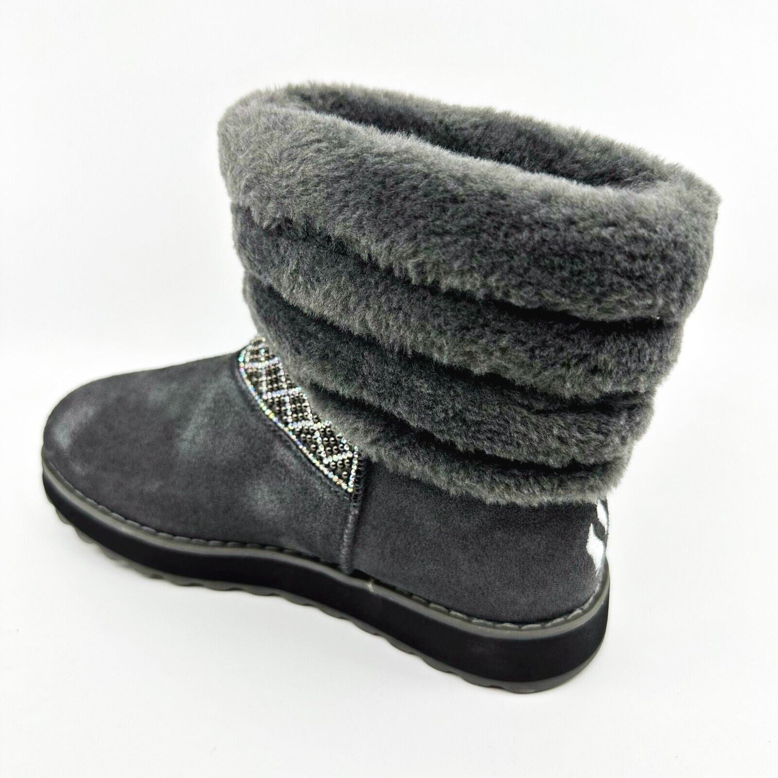 Skechers Keepsakes 2.0 Casual Day Charcoal Womens Size 5 Winter Comfort Boots