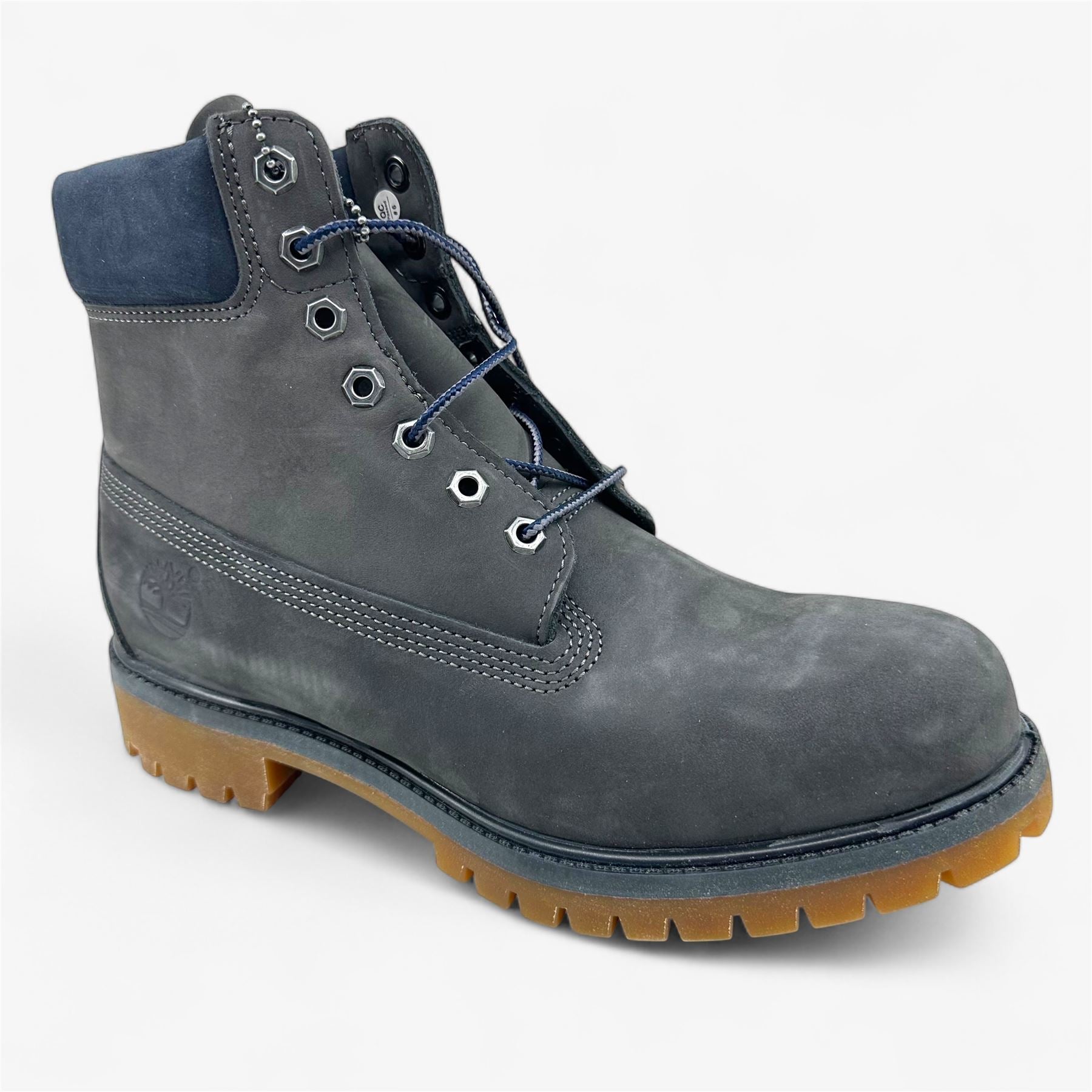 Timberland 6 Inch Premium Dark Gray Gum Mens Boot Waterproof Combat
