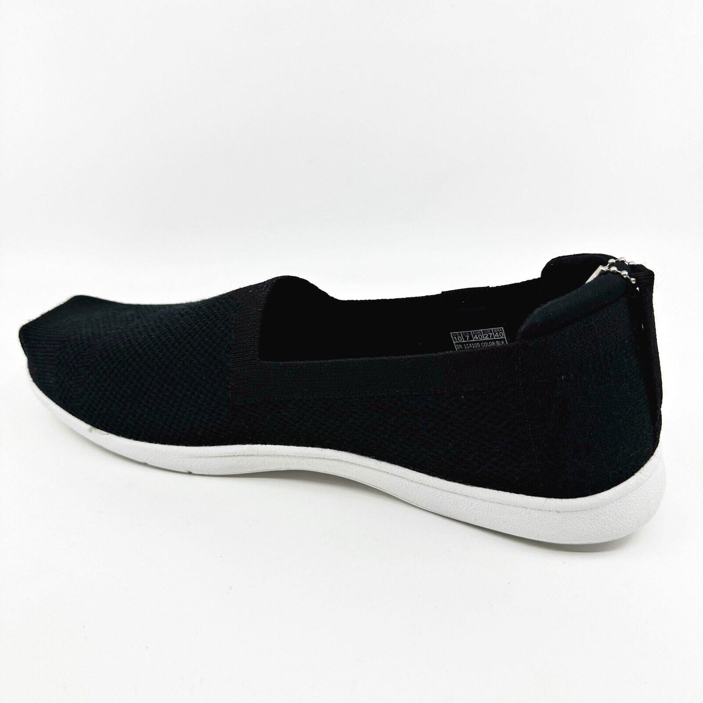 Skechers Arch Fit Plush Breeze Babe Black Womens Slip On Shoes