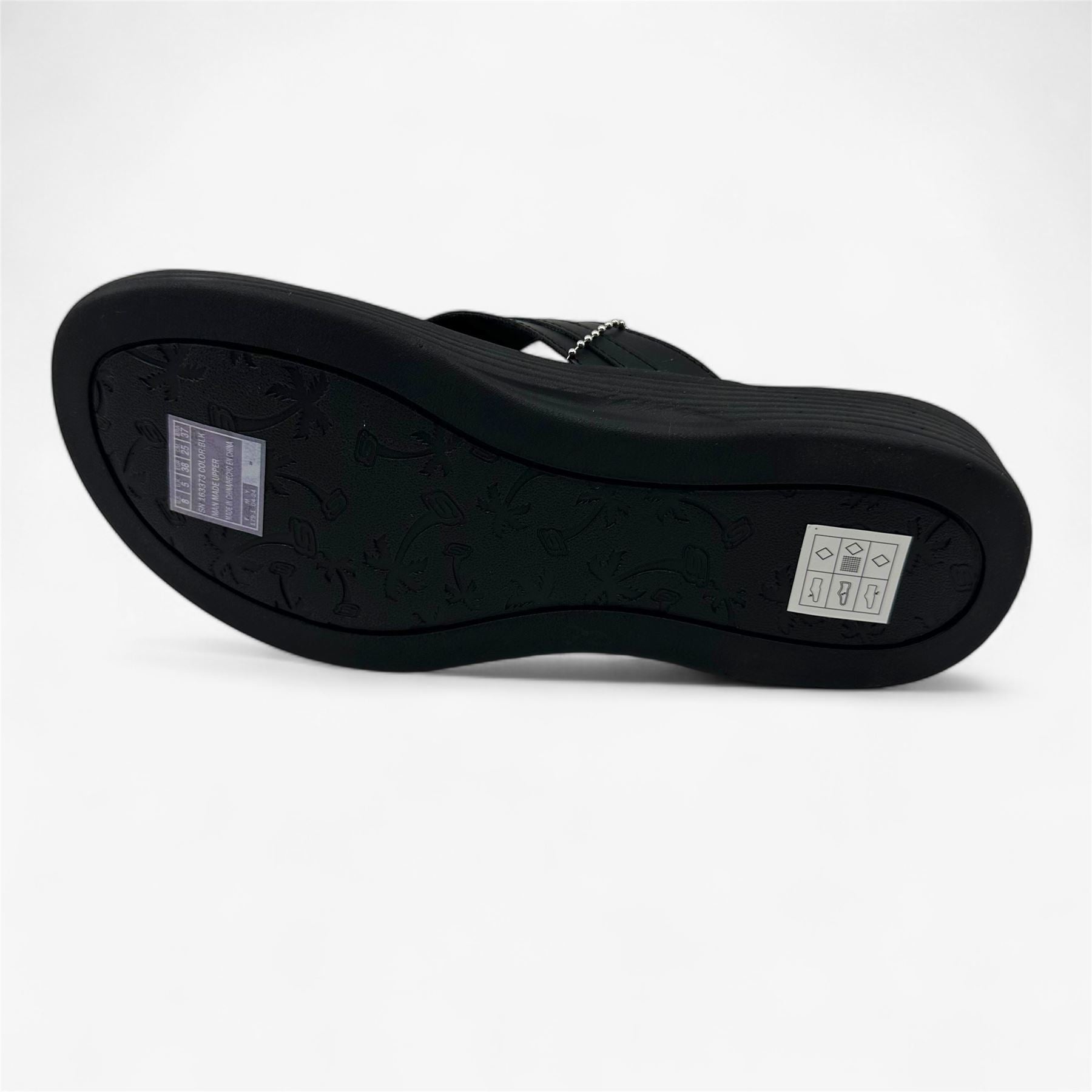Skechers Arch Fit Maui Summer Fun Black Womens Sandal Thong