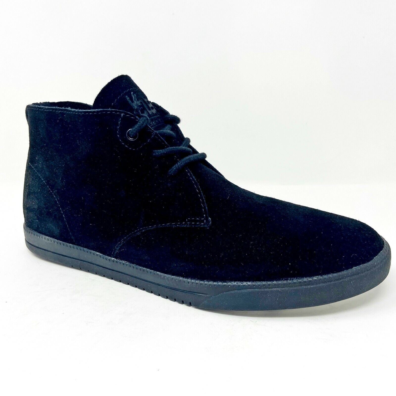 Clae Strayhorn Unlined Black Black Suede Mens Premium Casual Sneakers